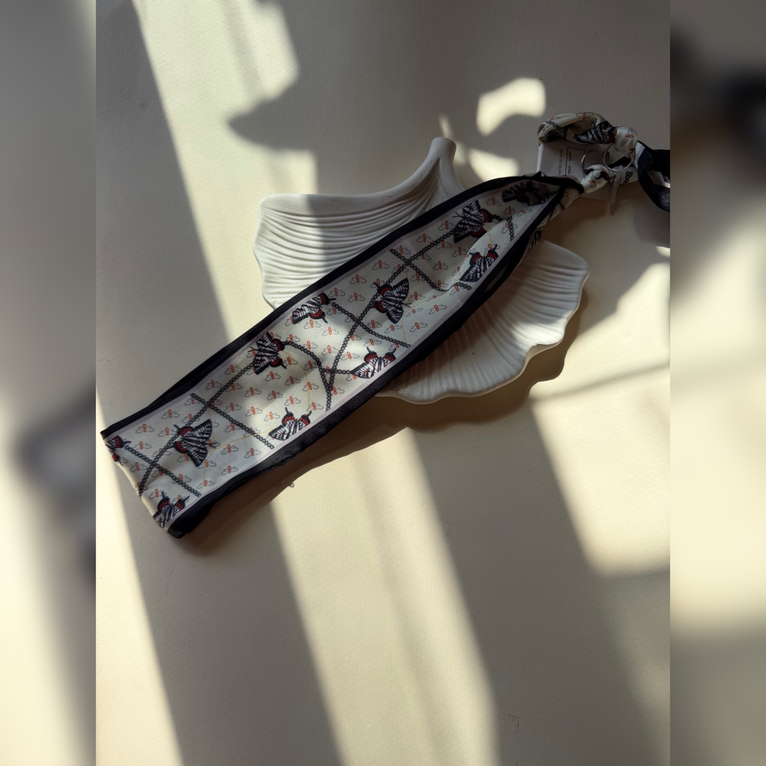 بند عینک ساتن طرح پروانه